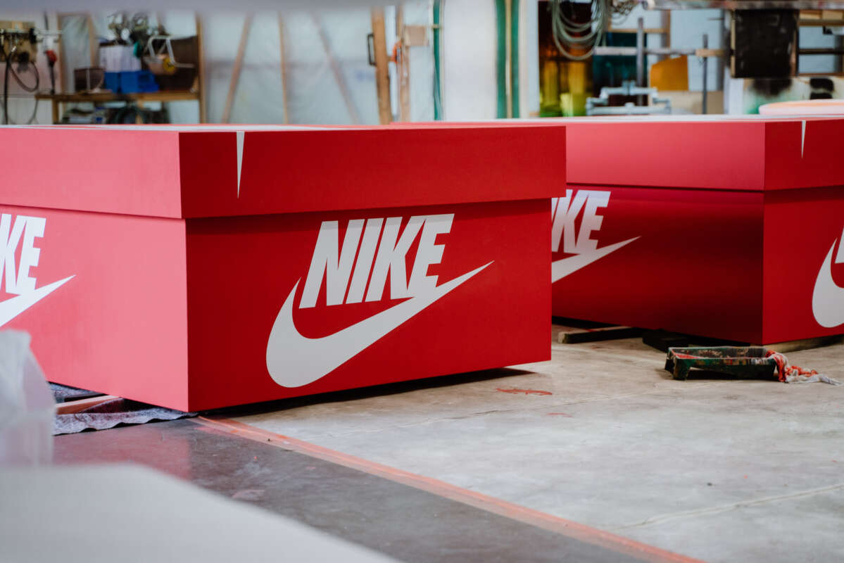 Nike Shoe Box Bag 12L Orange / Orange - White – size? Canada